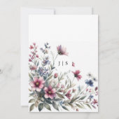 Invitation été fleuri et coloré (Dos)