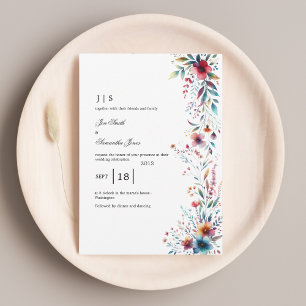 Invitation été fleuri et coloré