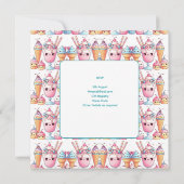 Invitation Été Ice Pop Popsicle Crème de glace Anniversaire E (Dos)