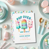 Invitation Été Ice Pop Popsicle Crème de glace Anniversaire E