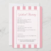 Invitation Été J'Ai Été Marié Bachelorette Week-end (Dos)