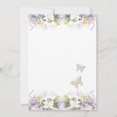 Invitation Été Lilac Fleur sauvage Mariage romantique (Dos)