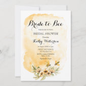 Invitation Été Mariée à la Fête des mariées d'abeille (Devant)