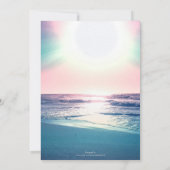 Invitation Eté Mer coucher de soleil Plage tropicale Photo (Dos)