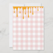 Invitation été mignonne enfant fille deux doux 2e anniversair (Dos)