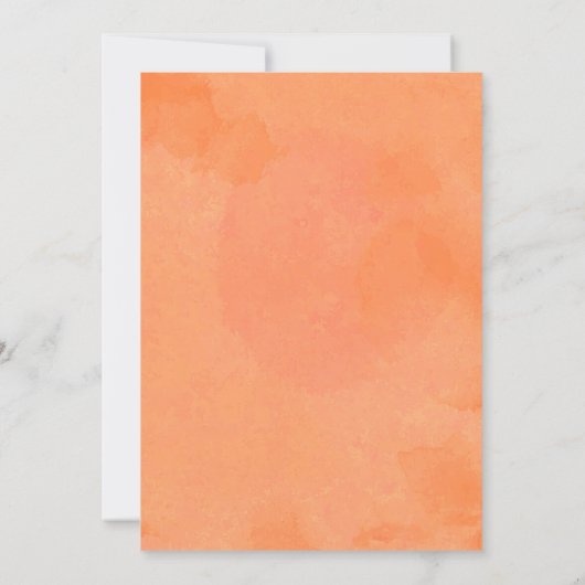 Invitation Eté Orange Citrus Baby shower Verdure Par Mail (Dos)