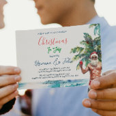 Invitation Été Père Noël I Noël en juillet