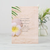 Invitation Été Plage Code QR RSVP Mariage (Debout devant)