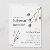 Invitation Été Printemps Jardin Déjeuner de retraite (Devant)