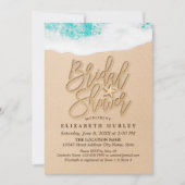 Invitation Eté Sandy Beach Fête des mariées de mariage Starfi (Devant)