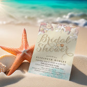 Invitation Eté Sandy Beach Fête des mariées de mariage Starfi