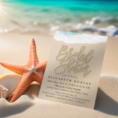 Invitation Eté Sandy Beach Fête des mariées de mariage Starfi