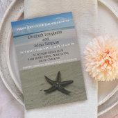 Invitation Été Starfish Beach Destination Mariage
