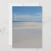 Invitation Été Starfish Beach Destination Mariage (Dos)