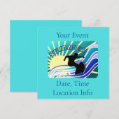 Invitation Été Surf Fun Thunder_Cove (Devant / Derrière)