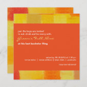 Invitation été tango Bachelor Party (Devant / Derrière)