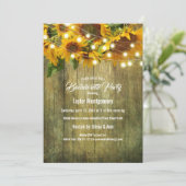 Invitation Été tournesol | Rustic Americana Merci (Debout devant)