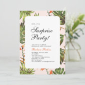 Invitation Été tropical | Parti de retraite surprise moderne (Debout devant)