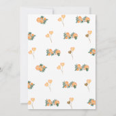 Invitation Été Twin Girls Anniversaire, Oranges 3e Anniversai (Dos)