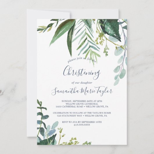 Invitation Été verdoyant (Devant)