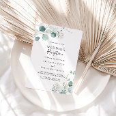 Invitation Été Vert Eucalyptus Foliage Réception de mariage