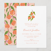 Été Vintage Pêche Fruit Boho Couples Douche