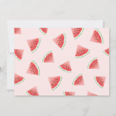 Invitation Eté Watermelon Anniversaire Pool Party (Dos)