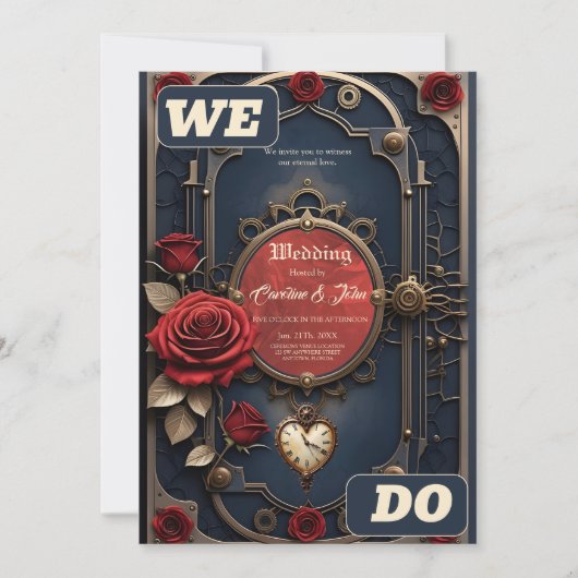 Invitation Eternal Elegance – Clockwork Heart (Devant)