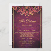 Invitation Eternal Elegance : Le Royal Marigold (Dos)