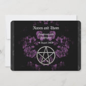Invitation Eternal Handfast/Mariage Pentacle Lavender Ste (Devant)