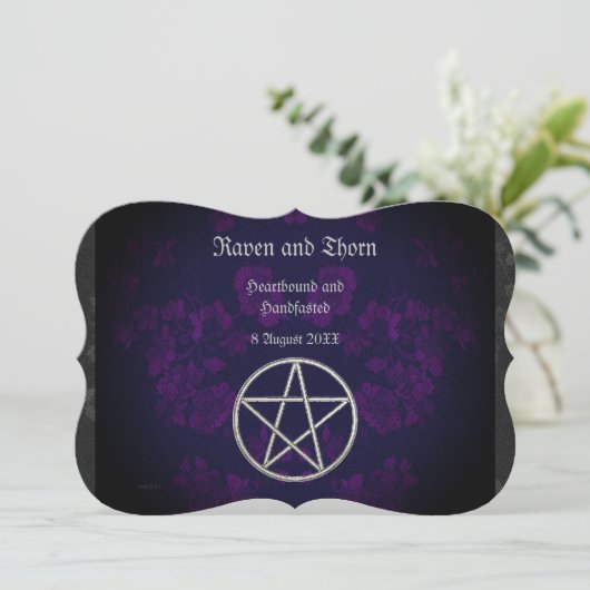 Invitation Eternal Handfast/Mariage Pentacle Suite (Debout devant)