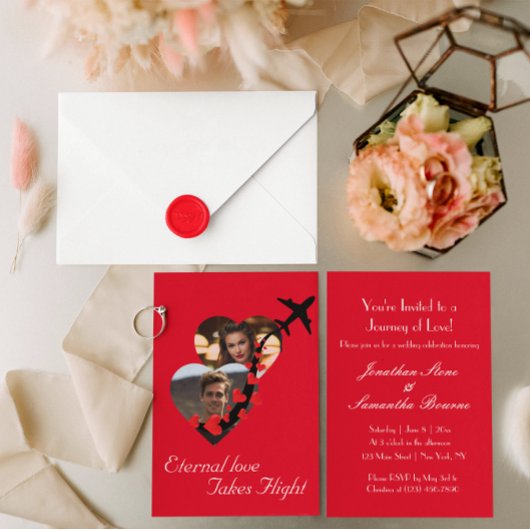 Invitation Eternal Love Couple, Photo, Romantique, Mariage