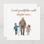 Invitation eternal love for grandfather (Devant / Derrière)