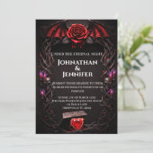 Invitation Eternal Night Gothic Vampire Wedding Dark Romance (Debout devant)