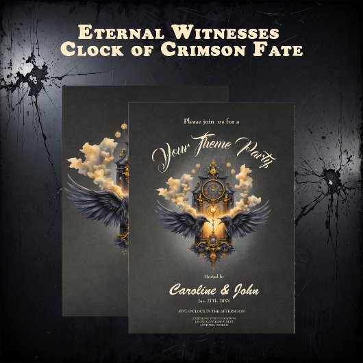 Invitation Eternal Witnesses – Clock of Crimson Fate.