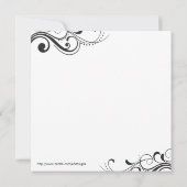 Invitation éternelle de wedding shower d'amour (Dos)