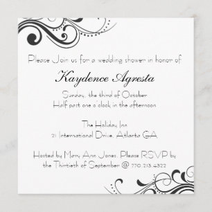 Invitation éternelle de wedding shower d'amour