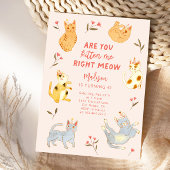 Invitation Êtes-Vous Kitten Me Chat Anniversaire