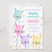 Invitation Êtes-Vous Kitten Me Cute Kitty Chat Anniversaire A (Devant)