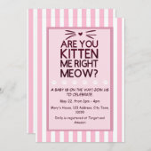 Invitation Êtes-vous M'amusez avec moi ? Un bébé arrive ! (Devant / Derrière)