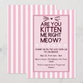 Invitation Êtes-vous M'amusez-vous avec moi ? Un bébé arrive  (Devant / Derrière)