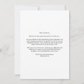 Invitation Êtes-vous notre célébrant minimal photo moderne (Dos)