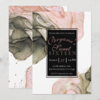 Éthéré Humeur Rose Noir Or Encre Glamour Douce 16