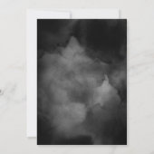 Invitation Ethereal Aquarelle Black Moody Fête des mariées (Dos)