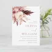 Invitation Ethereal Blush et Mariage bohème de Bourgogne (Debout devant)