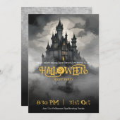 Invitation Ethereal Castle Halloween Party (Devant / Derrière)
