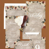 Invitation Ethereal Elegance Beige Ecru Aquarelle Mariage