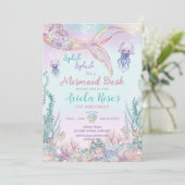 Invitation Ethereal Mermaid Bash Sous La Piscine De Mer Anniv (Debout devant)