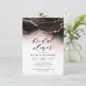 Invitation Ethereal Mist Ombre Blush Pink Moody Fête des mari (Debout devant)