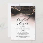 Invitation Ethereal Mist Ombre Blush Pink Moody Fête des mari (Devant)